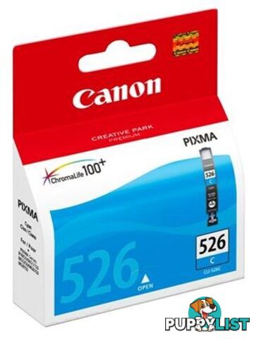 Canon CLI-526C Cyan Ink Catridge CLI526C - Canon - 4960999670034 - CLI526C