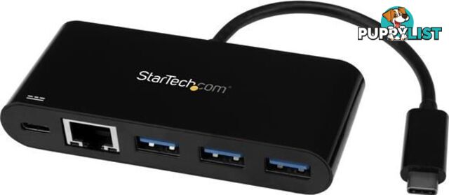 StarTech HB30C3AGEPD 3 Port USB C Hub w/ GbE & PD - USB 3.0 - StarTech - 065030867917 - HB30C3AGEPD