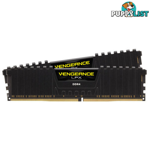 Corsair CMK64GX4M2D3600C18 Vengeance LPX 64GB (2x32GB) DDR4 3600MHz C18 Gaming Memory Black - Corsair - 0840006619079 - CMK64GX4M2D3600C18