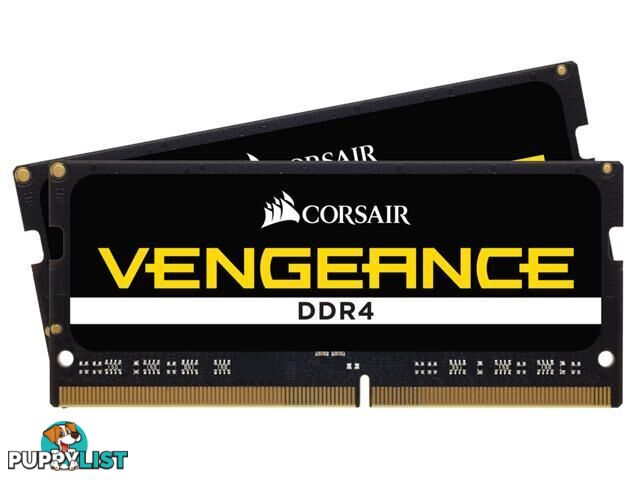 Corsair CMSX16GX4M2A3200C22 Vengeance 16GB (2 x 8GB) DDR4 SODIMM 3200MHz CL22 Laptop Memory - Corsair - 0840006628606 - CMSX16GX4M2A3200C22