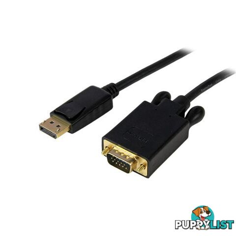 StarTech DP2VGAMM15B 15 ft DisplayPort DP to VGA Adapter - StarTech - 065030852487 - DP2VGAMM15B