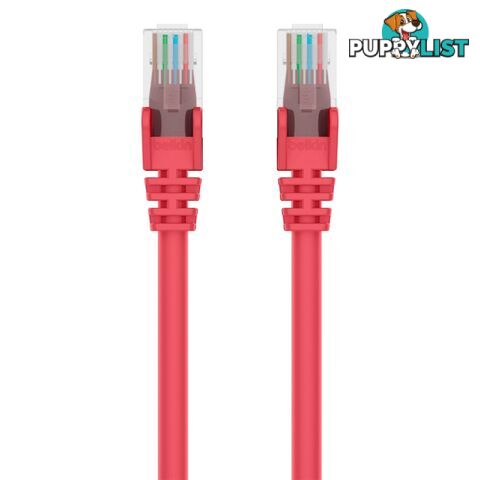 Belkin CAT6 Straight Cable 2m Red - Belkin - 722868404751 - CAB-CAT6-B2MRD