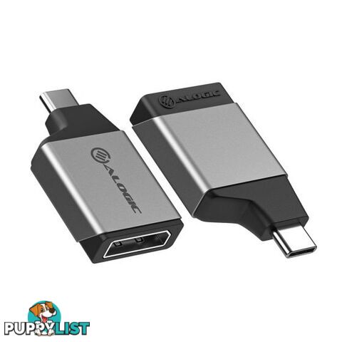 Alogic ULCDPMN-SGR Ultra MINI USB-C (Male) to DisplayPort (Female) Adapter - Alogic - 9350784021311 - ULCDPMN-SGR