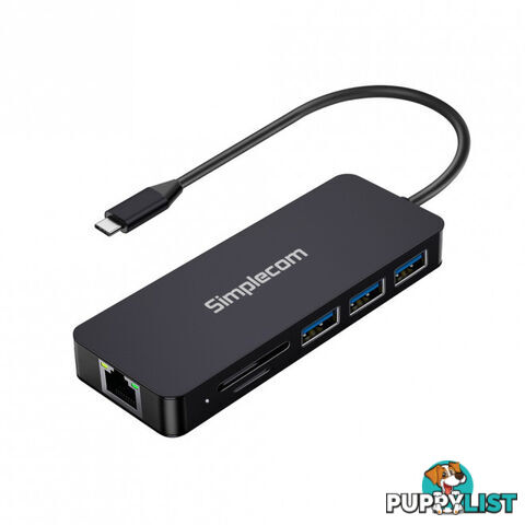 Simplecom CHN580 USB-C SuperSpeed 8-in-1 Multiport Hub Adapter Dock - Simplecom - 9350414002000 - CHN580