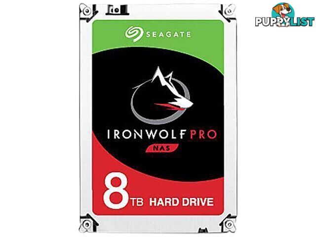 Seagate ST8000NE001 8TB IronWolf Pro NAS HDD 3.5" SATA 7200RPM 256MB - Seagate - 0763649125113 - ST8000NE001