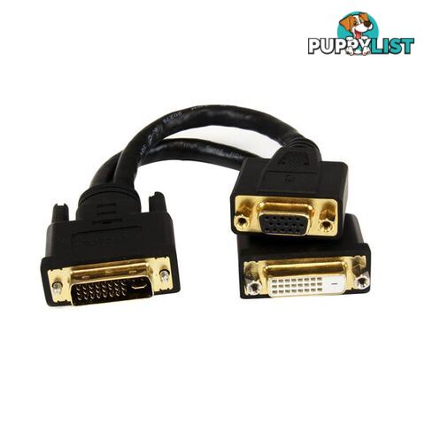 StarTech DVI92030202L 8in DVI-I to DVI-D & VGA Wyse Y-Cable - StarTech - 065030856300 - DVI92030202L