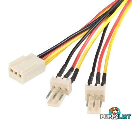 Astrotek AT-Fan-3Pin Fan Power Cable 18cm - 2x3pin Male to 3 pins Female - Astrotek - 9320201002063 - AT-Fan-3Pin