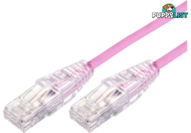 Comsol UTP-05-C6A-UT-PNK 5m RJ45 Cat 6A Ultra Thin Patch Cable - Pink - Comsol - 9332902018588 - UTP-05-C6A-UT-PNK