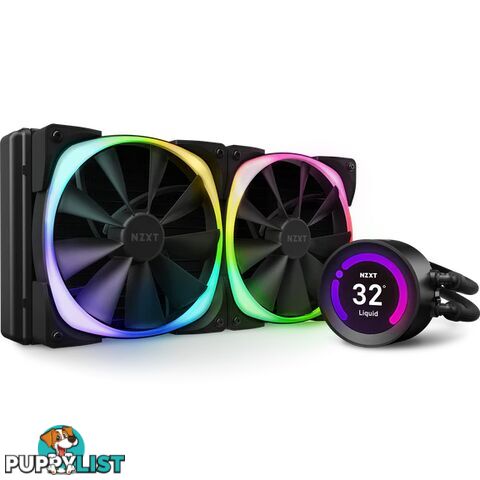 NZXT RL-KRZ63-R1 Z63 RGB 280 AIO AER RGB LED Cooler Black - NZXT - 815671016621 - RL-KRZ63-R1