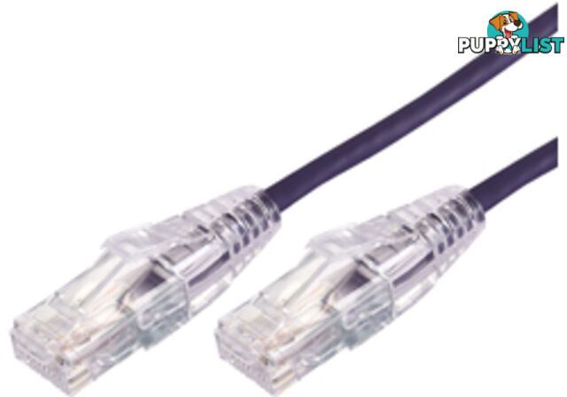 Comsol UTP-.3-C6A-UT-PUR 30cm RJ45 Cat 6A Ultra Thin Patch Cable - Purple - Comsol - 9332902017994 - UTP-.3-C6A-UT-PUR