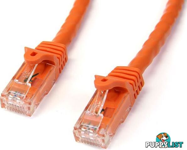 StarTech N6PATC1MOR 1m Orange Snagless UTP Cat6 Patch Cable - StarTech - 065030860475 - N6PATC1MOR