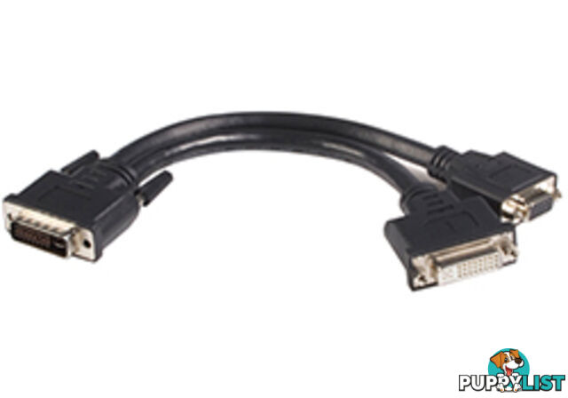 Comsol DVI-DH-01 20cm DVI-I(M) to DVI-D(F) & VGA(F) Splitter Cable - Comsol - 9332902010643 - DVI-DH-01