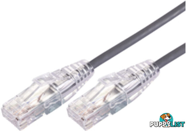 Comsol UTP-.3-C6A-UT-GRY 30cm RJ45 Cat 6A Ultra Thin Patch Cable - Grey - Comsol - 9332902017963 - UTP-.3-C6A-UT-GRY