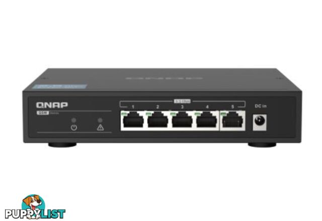 QNAP QSW-1105-5T 5 PORT UNMANAGED SWITCH, 2.5GbE(5), 2YR - QNAP - 4713213517581 - QSW-1105-5T