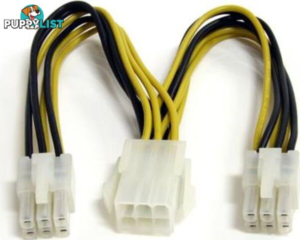 StarTech PCIEXSPLIT6 6in PCIe Power Splitter Cable - StarTech - 065030842372 - PCIEXSPLIT6