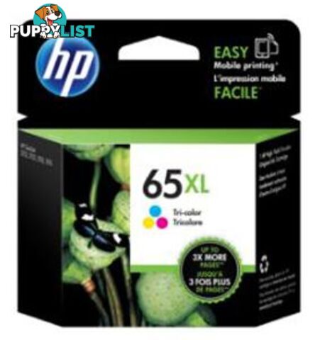 HP N9K03AA 65XL High Yield Tri-Color Original Ink Cartridge - HP - 193424495061 - N9K03AA