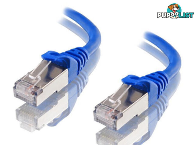 Astrotek AT-RJ45BLUF6A-40M CAT6A Shielded Cable 40m Blue 10GbE RJ45 Ethernet Network LAN S/FTP LSZH Cord 26AWG - Astrotek - 9320422519685 - AT-RJ45BLUF6A-40M