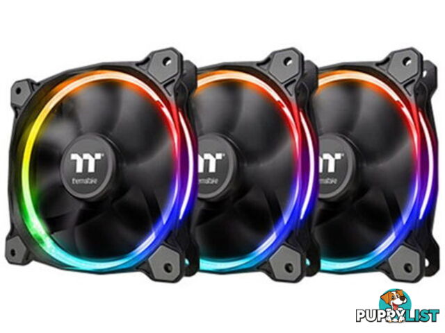 Thermaltake CL-F071-PL12SW-A Riing 12 LED RGB Radiator Fan Sync Edition 3 Fan pack - Thermaltake - 841163069080 - CL-F071-PL12SW-A