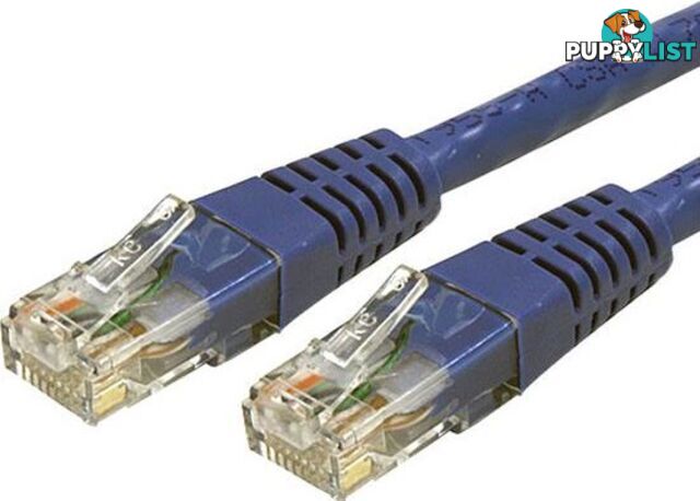 StarTech C6Patch3BL 3 FT Blue Molded CAT6 UTP Patch Cable - StarTech - 065030789462 - C6PATCH3BL