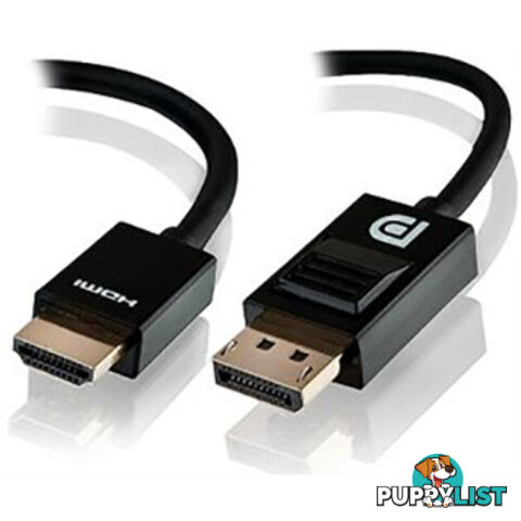 Alogic 1 Meter DisplayPort to HDMI (M-M) Cable DP-HDMI-01-MM - Alogic - 9319865836145 - DP-HDMI-01-MM