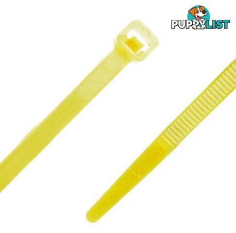 Ty-It NC348YEL Nylon Cable Tie Yellow 300mm x 4.8mm (bag of 100) - Generic - 9350784000224 - NC348YEL