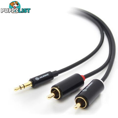 ALOGIC AD-SPL-01 Premium 1m 3.5mm Stereo Audio to 2 x RCA - Alogic - 9319374565871 - AD-SPL-01