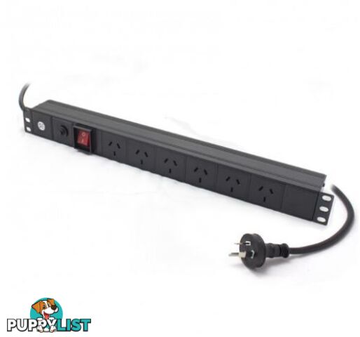 Severedge SEDG-6P-GPO Basic 6 Port PDU (6) 3 Pin Aus GPO Output (1) 3 Pin Aus Plug Input 10a 240v - Severedge - 9350784000538 - SEDG-6P-GPO