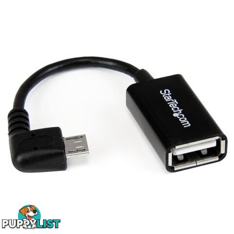 StarTech UUSBOTGRA 5in Right Angle Micro USB OTG Adapter - StarTech - 065030857185 - UUSBOTGRA