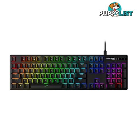 Kingston HX-KB6BLX-US HyperX Alloy origins RGB Mechanical Gaming Keyboard, Blue Switch - Kingston - 0740617288544 - HX-KB6BLX-US