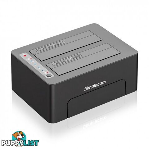 Simplecom SD422 Dual Bay USB 3.0 Docking Station for 2.5" & 3.5" SATA Drive - Simplecom - 9350414002307 - SD422