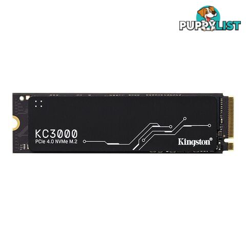 Kingston SKC3000S/1024G 1024G KC3000 PCIe 4.0 NVMe M.2 SSD - Kingston - 740617324433 - SKC3000S/1024G