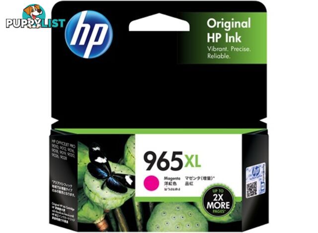 HP 3JA82AA 965XL Genuine Magenta High Yield Inkjet Cartridge - HP - 193015007475 - 3JA82AA