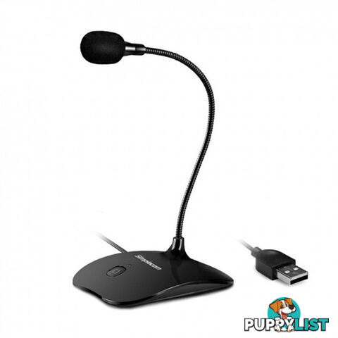 Simplecom UM350 Plug and Play USB Desktop Microphone UM350-BK - Simplecom - 9350414001492 - UM350-BK