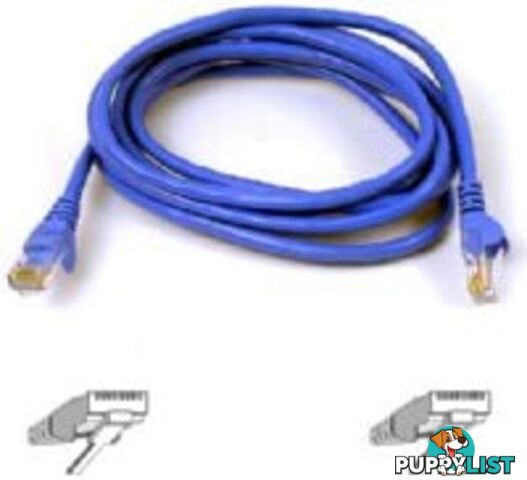 BELKIN A3L980B02M-BLUS 2M CAT6 UTP ETHERNET PATCH CABLE, BLUE - Belkin - 722868404768 - A3L980B02M-BLUS