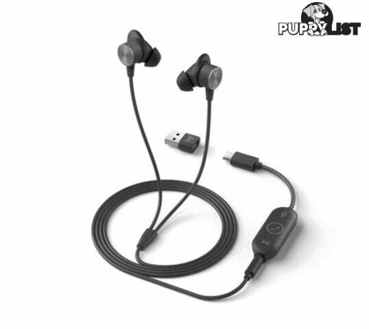 Logitech 981-001094 Zone Wired Earbuds with Noise Cancelling Mic (Teams)  2YR Wty - Logitech - 097855168931 - 981-001094