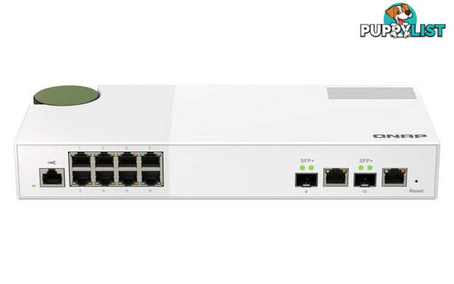 Qnap QSW-M2108-2C, Web Managed Switch, MARVELL 98DX226S, 4GB,2.5GbE(8),10GbE Combo(2) - QNAP - 0885022020386 - QSW-M2108-2C