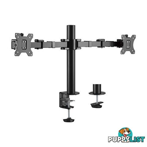 Brateck LDT33-C024 Dual Monitors Affordable Steel Articulating Monitor Arm Fit Most 17'-32' - Brateck - 6956745161688 - LDT33-C024