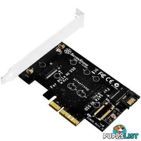 Silverstone SST-ECM20 m.2 PCI-E Adaptor Card - Silverstone - 4710007222133 - SST-ECM20