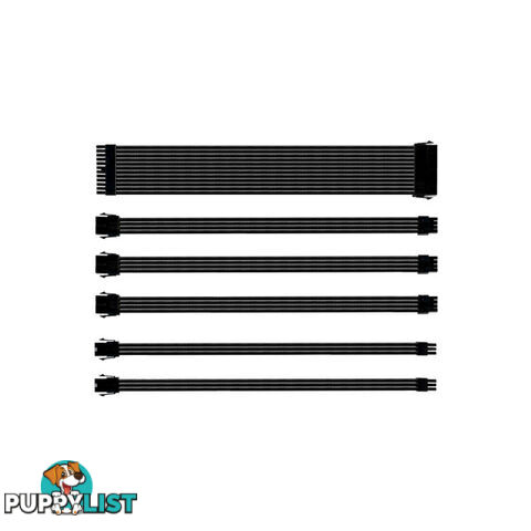 Cooler Master CMA-NEST16XXBK1-GL Black Sleeved V2 Extension Cable Kit - Cooler Master - 4719512097359 - CMA-NEST16XXBK1-GL