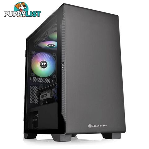 Thermaltake CA-1Q9-00S1WN-00 S100 Black Edition Tempered Glass Micro ATX Case - Thermaltake - 841163075098 - CA-1Q9-00S1WN-00