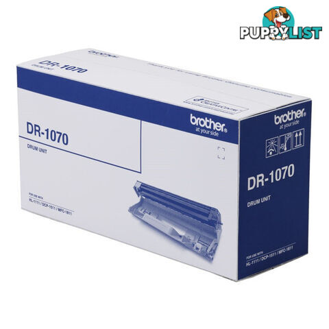 Brother DR-1070 Mono Laser 10000 Page Yield Drum Unit- to suit HL-1110/DCP-1510/MFC-1810 - Brother - 4977766721295 - DR-1070