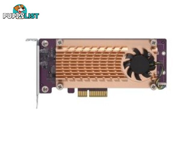 Qnap QM2-2P-244A Dual M.2 22110/2280 PCIE SSD Expansion Card (PCIE GEN2 X4) - QNAP - 4713213512913 - QM2-2P-244A