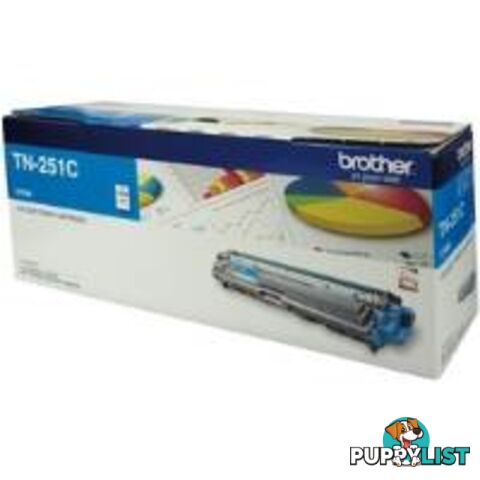 Brother TN-251C Cyan Toner Cartridge1400Pages - Brother - 4977766718851 - TN-251C