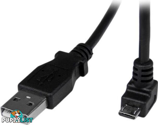 StarTech USBAUB2MD 2m USB to Down Angle Micro USB Cable - StarTech - 065030851169 - USBAUB2MD