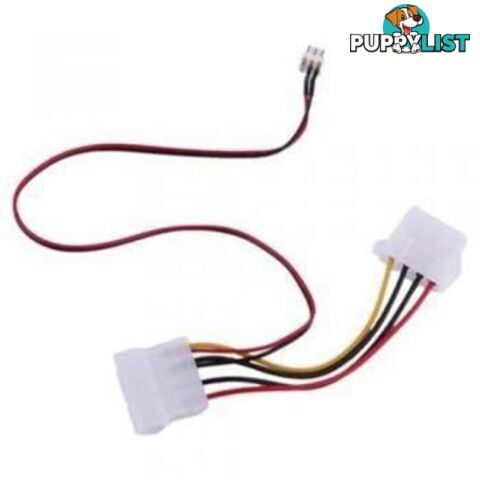 Chassis Fan Power Cable (4pin Molex to 3pin) 4ATX-3PIN - Generic - 9341756008133 - 4ATX-3PIN