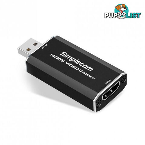 Simplecom DA315 HDMI to USB 2.0 Video Capture Card Full HD 1080p for Live Streaming Recording - Simplecom - 9350414001911 - DA315