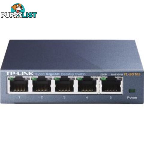 TP-Link TL-SG105 10/100/1000Mbps  5-Port Gigabit Desktop Switch - TL-SG105 - TP-Link - 845973021146 - TL-SG105