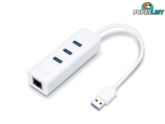 TP-LINK UE330 USB 3.0 3-Port Hub & Gigabit Ethernet Adapter 2 in 1 USB - TP-Link - 6935364094553 - UE330