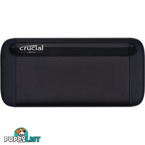 Crucial CT500X8SSD9 X8 500GB Portable SSD, 1050R/MB/s, USB C - Crucial - 649528822406 - CT500X8SSD9