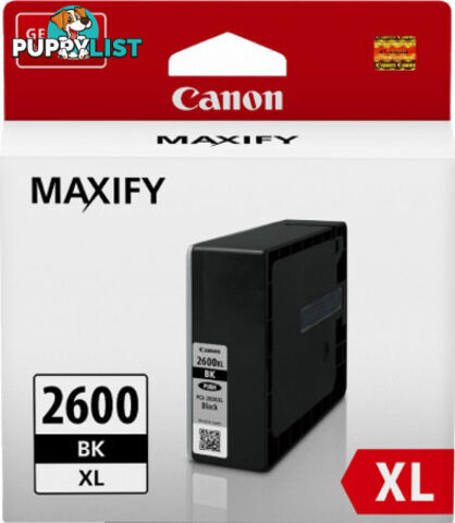 Canon PGI2600XLBK High Yield Black Ink Tank to suit IB4060 PGI2600XLBK - Canon - 4549292004847 - PGI2600XLBK